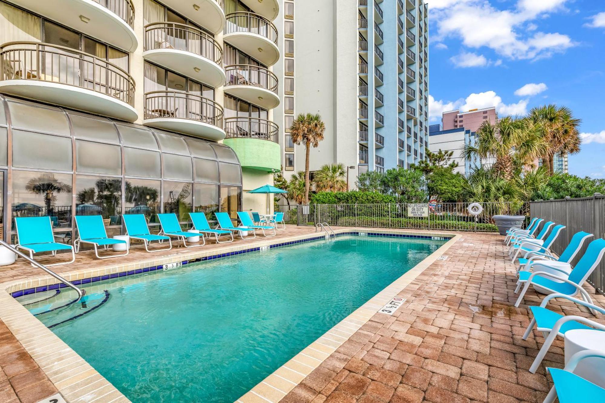 5Th Floor Direct Oceanfront Double Suite Sleeps 6 Meridian Plaza 503 マートルビーチ エクステリア 写真