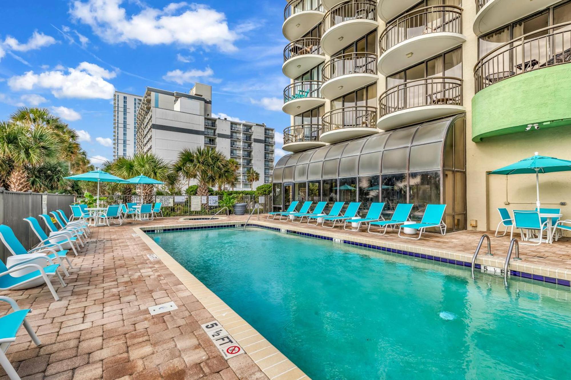 5Th Floor Direct Oceanfront Double Suite Sleeps 6 Meridian Plaza 503 マートルビーチ エクステリア 写真